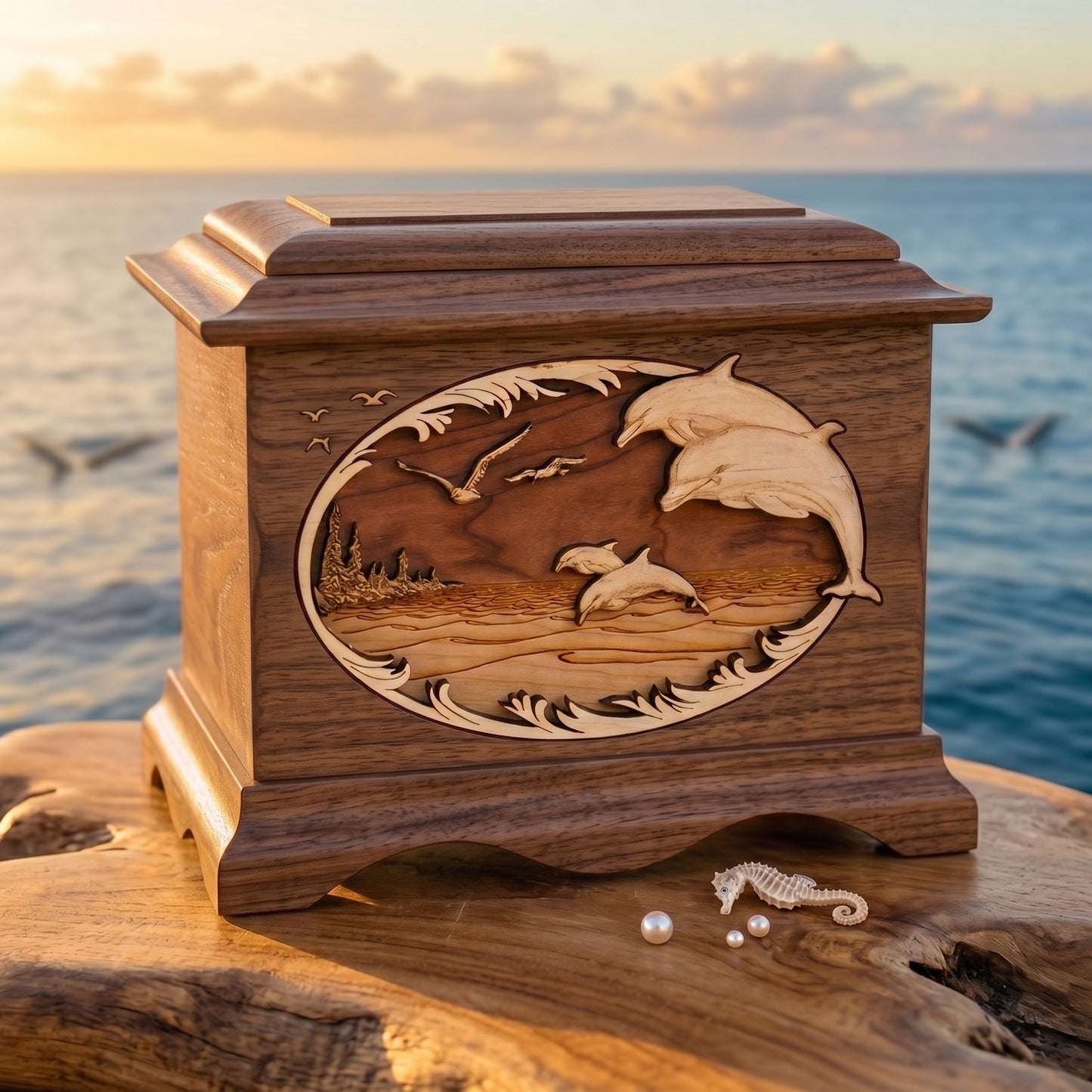 Ambassador Dolphins Wood Memorial