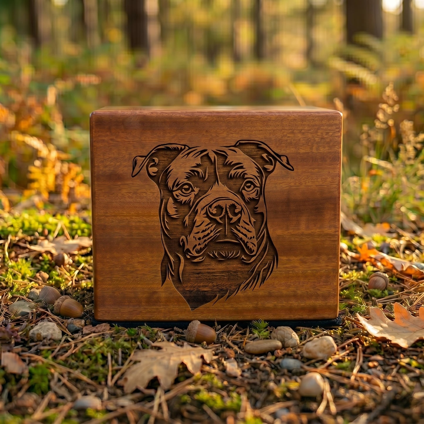 Cane Corso Stencil Engraved Wood Memorial