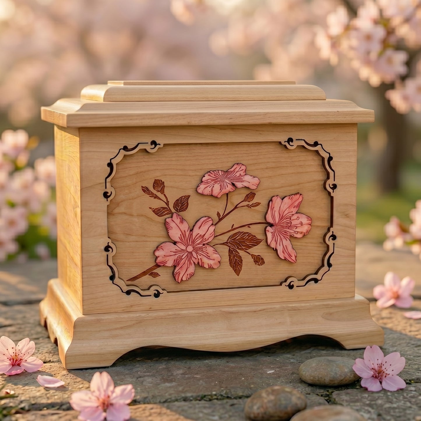 Ambassador Cherry Blossoms Wood Memorial