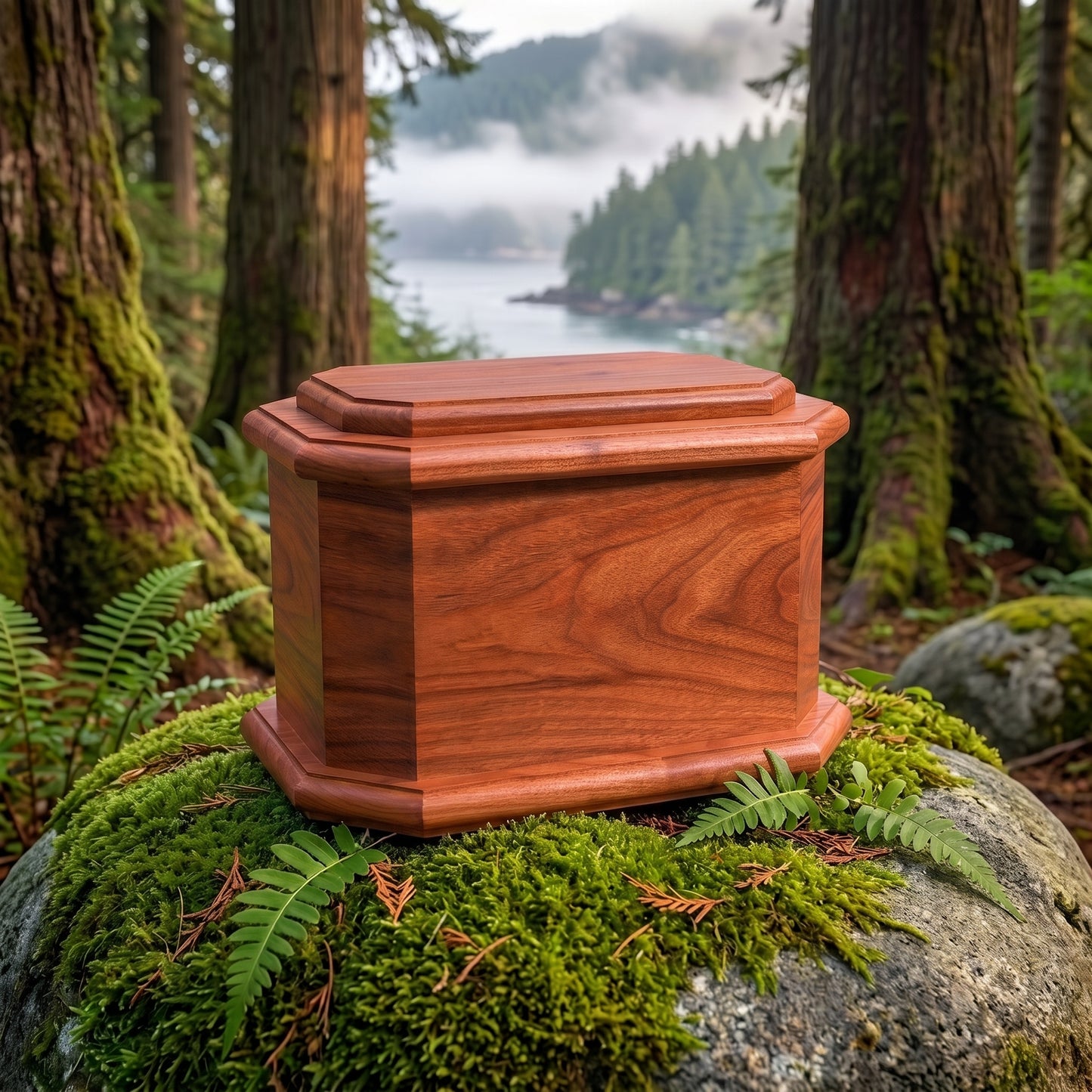 Diplomat Wood Urn