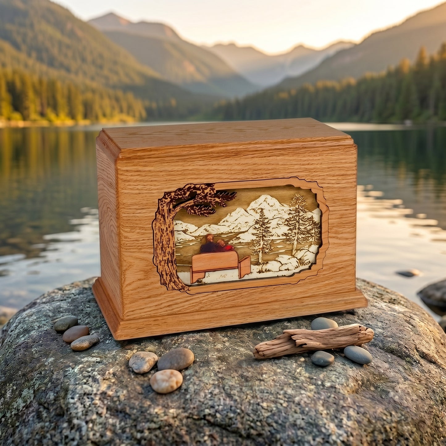Hampton Companion My Soul Mate Mountain Lakes Wood Memorial