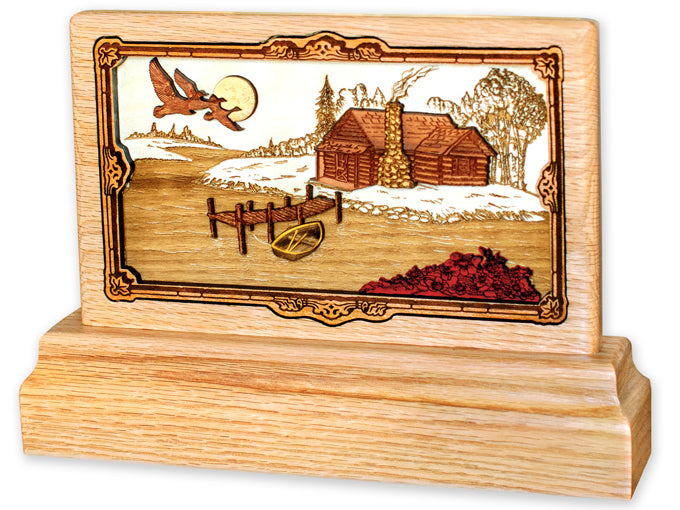 Rustic Paradise Keepsake Memorial