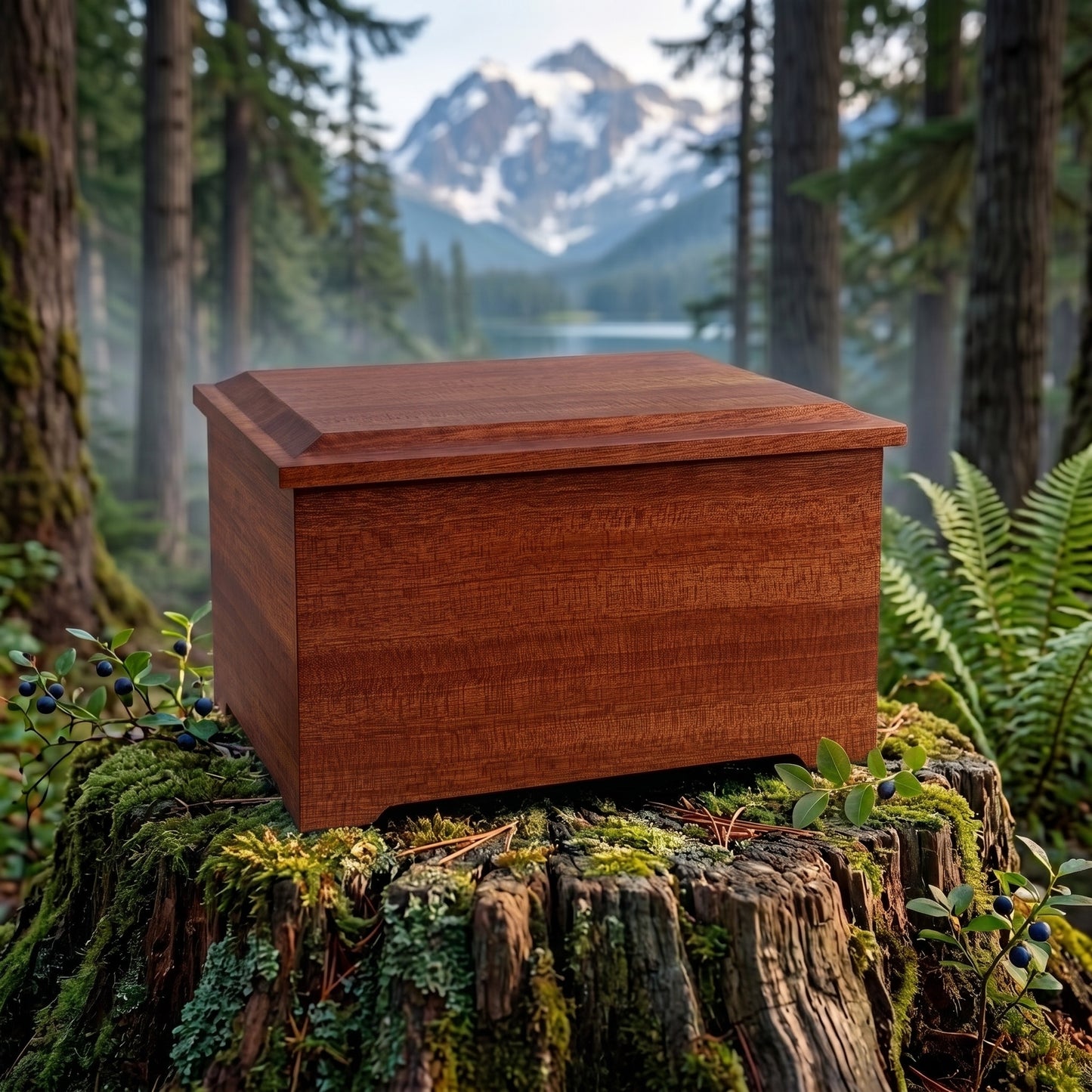 Memory Chest Wood Memorial Urn