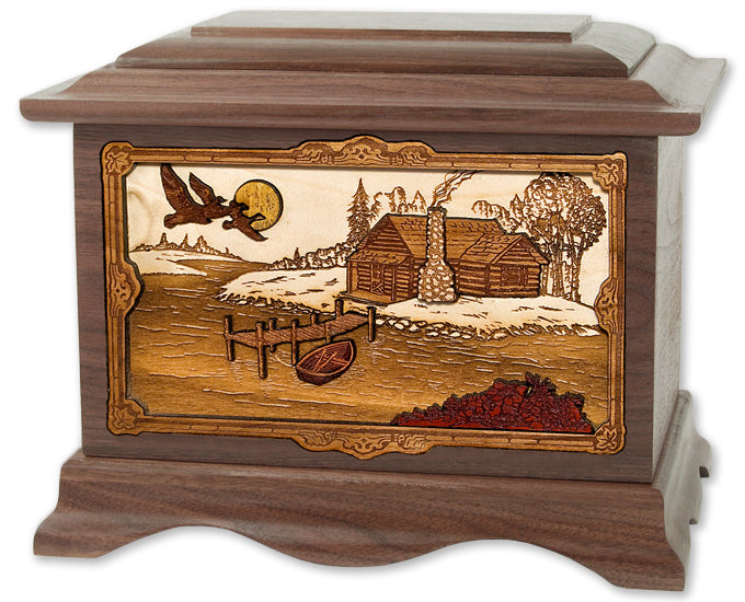 Ambassador Rustic Paradise Wood Memorial
