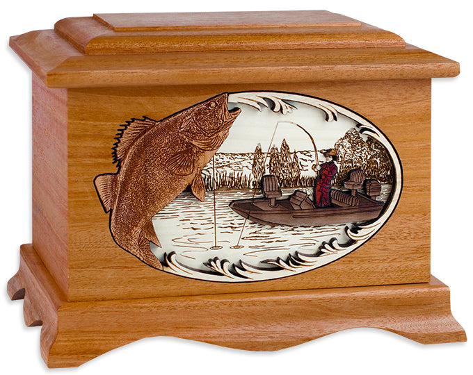 Ambassador Walleye Boat Fishing Wood Memorial