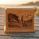 Laser Engraved Wood Urns