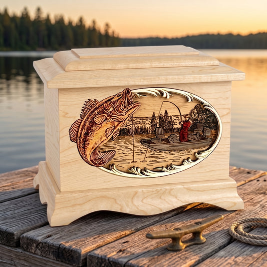 Ambassador Bass Boat Fishing Wood Memorial