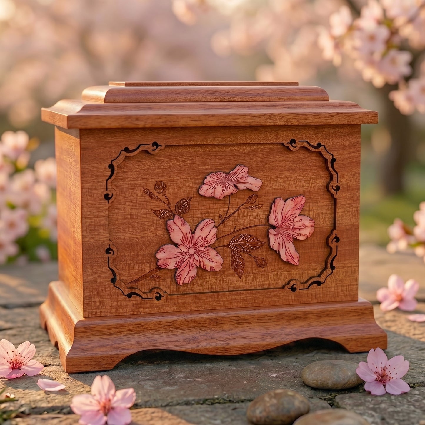 Ambassador Cherry Blossoms Wood Memorial