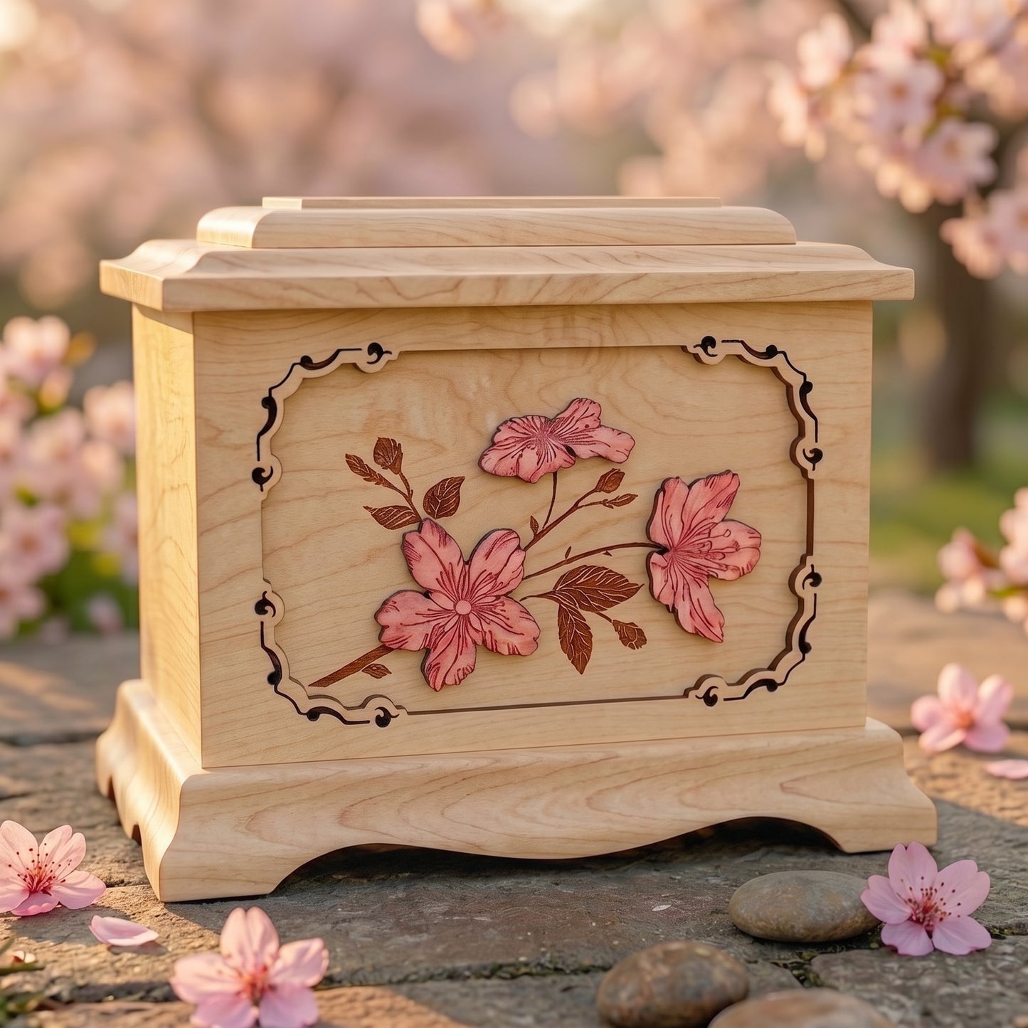 Ambassador Cherry Blossoms Wood Memorial
