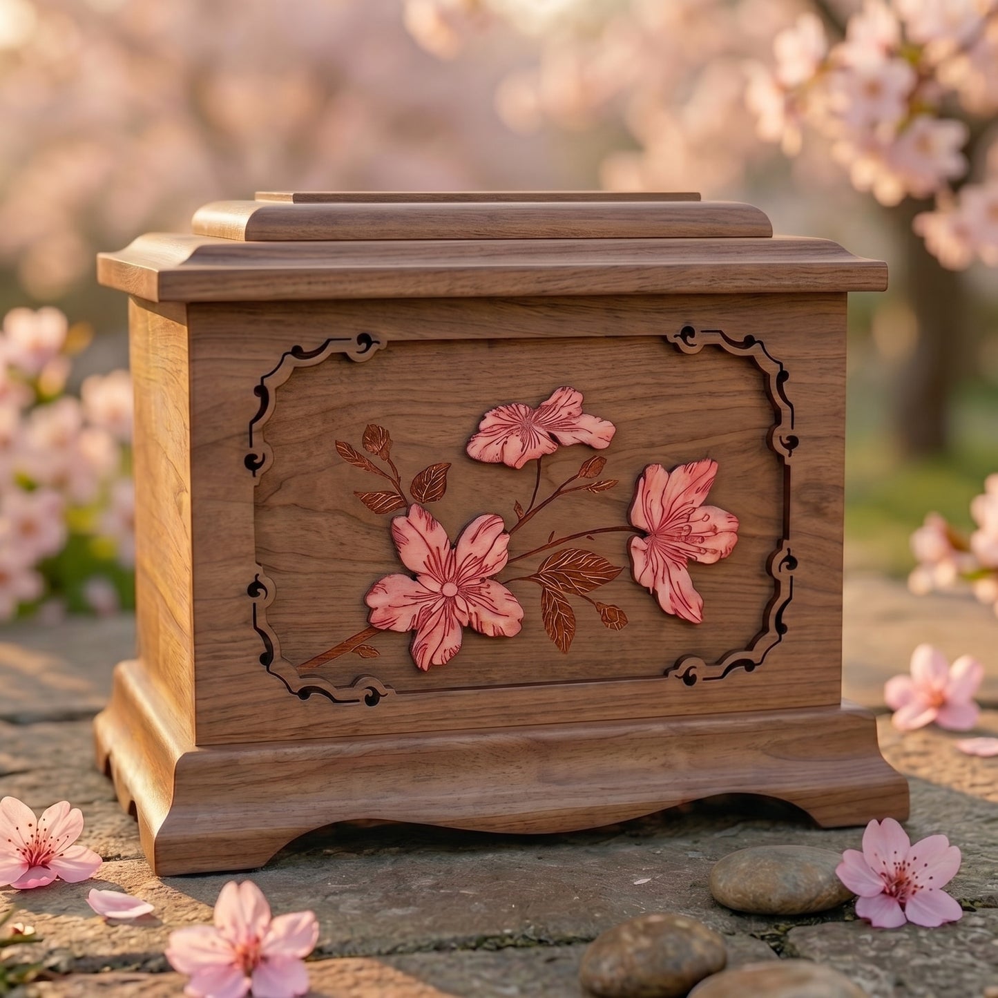 Ambassador Cherry Blossoms Wood Memorial