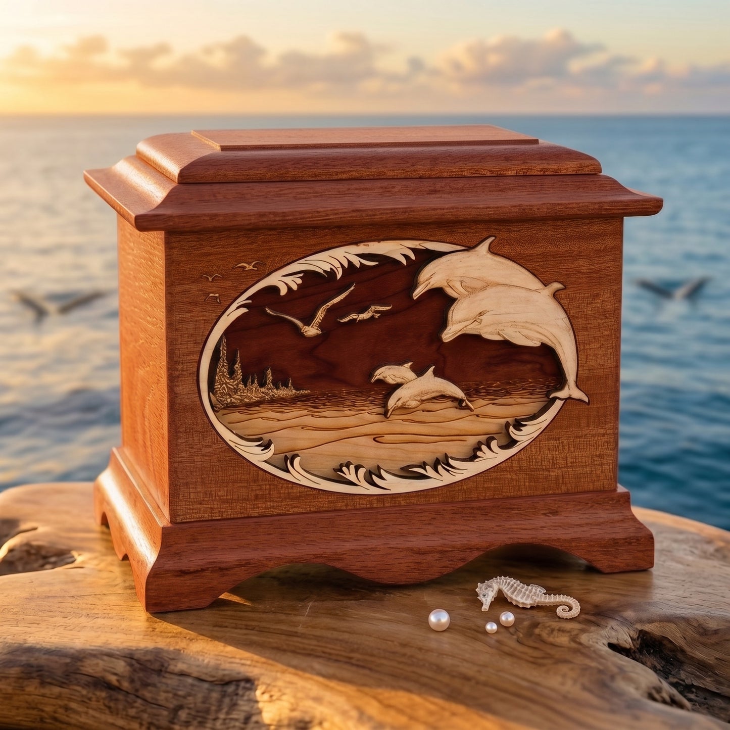 Ambassador Dolphins Wood Memorial