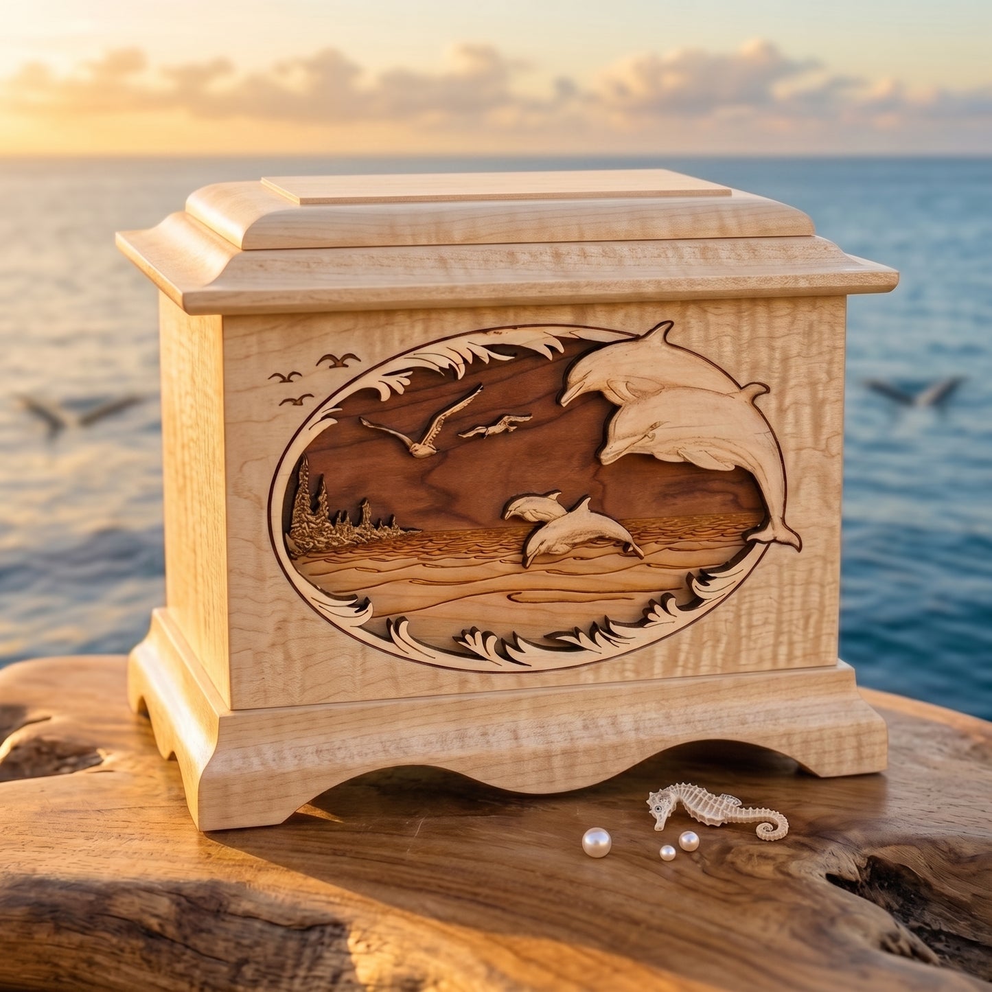 Ambassador Dolphins Wood Memorial