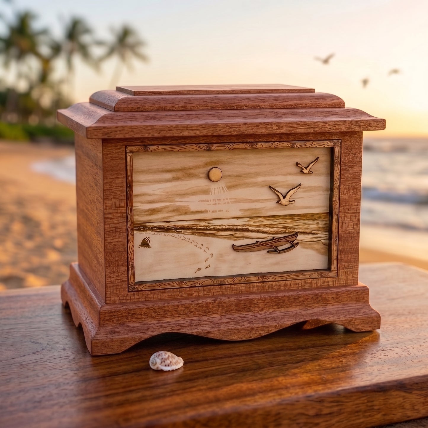 Ambassador Hawaiian Beach Wood Memorial