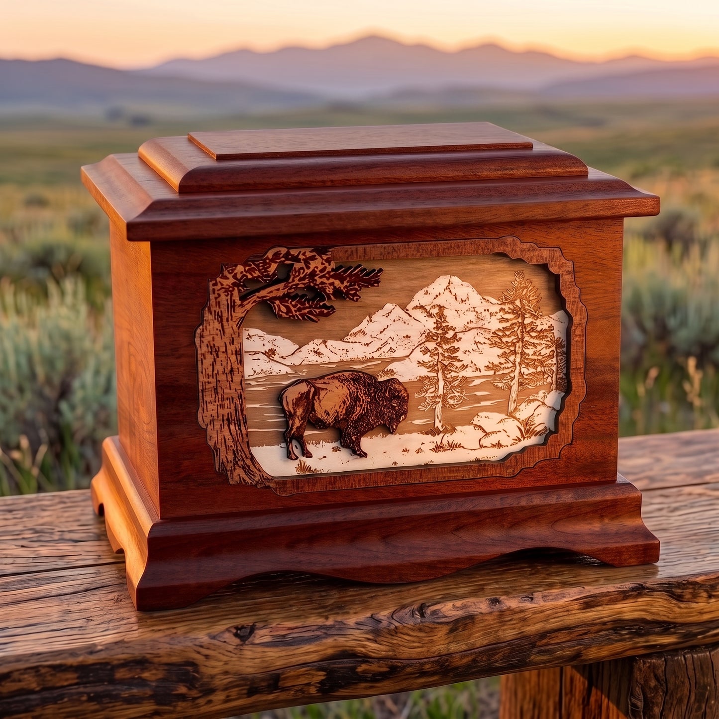 Ambassador Mountain Lakes Bison Wood Memorial