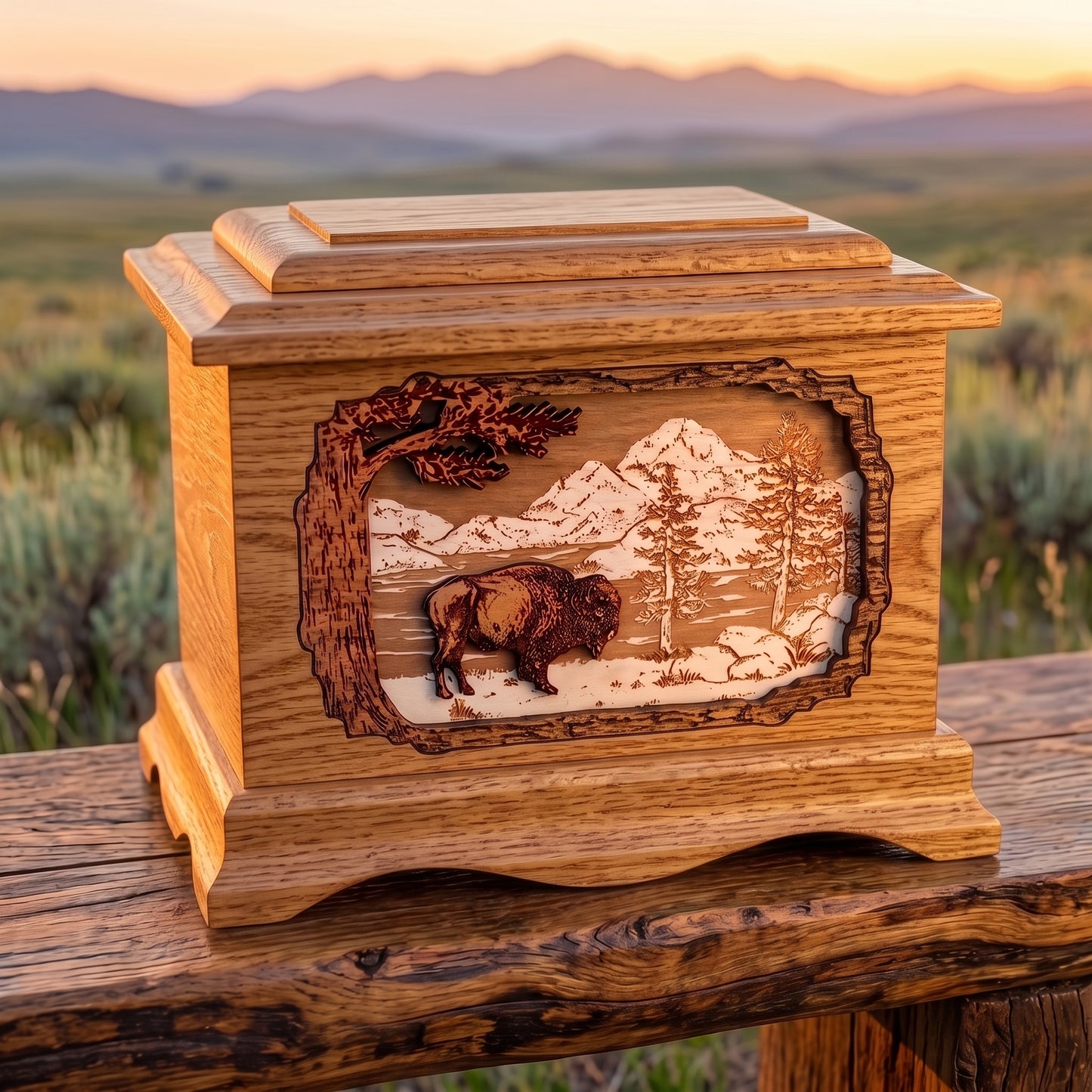 Ambassador Mountain Lakes Bison Wood Memorial