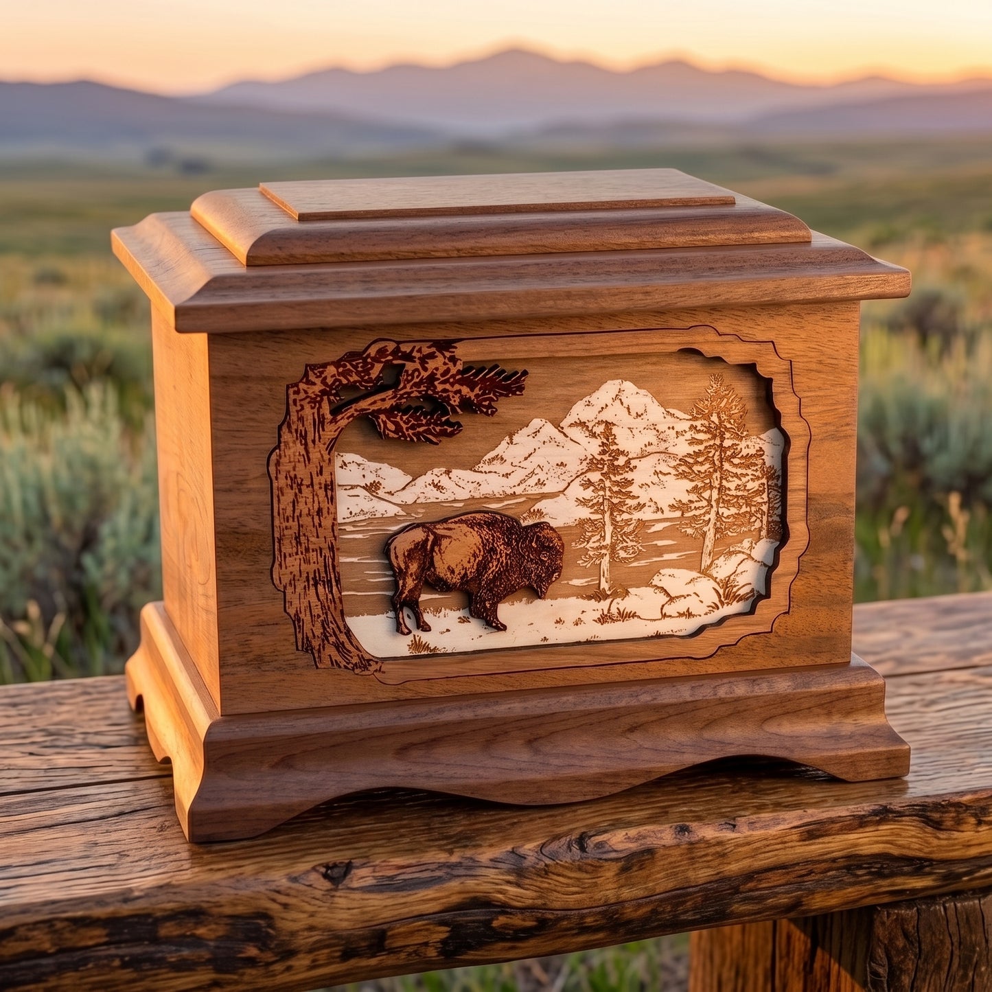 Ambassador Mountain Lakes Bison Wood Memorial