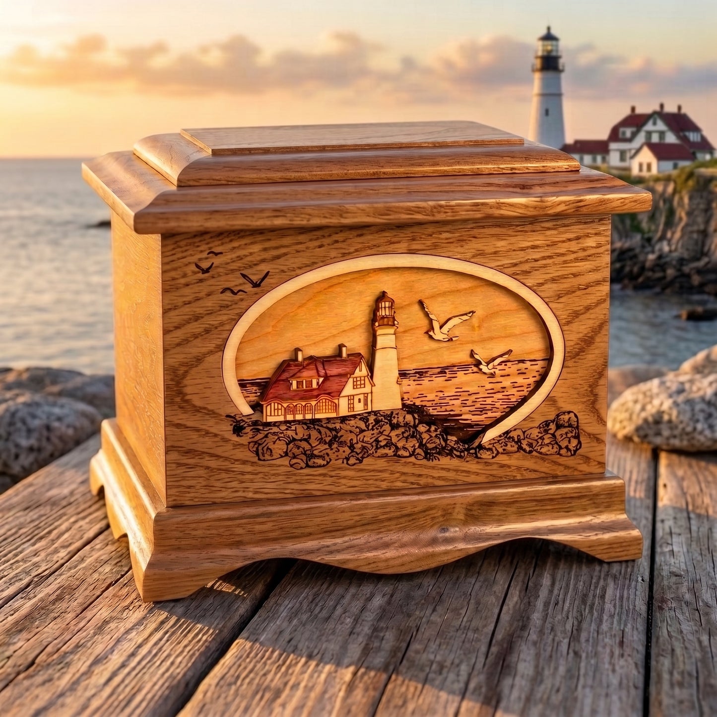 Ambassador Portland Head Lighthouse Wood Memorial