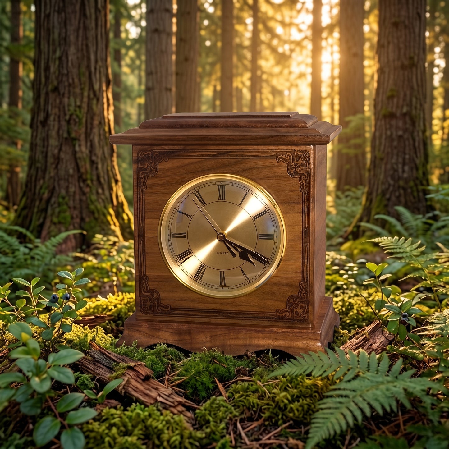 Ambassador Renaissance Clock Wood Memorial