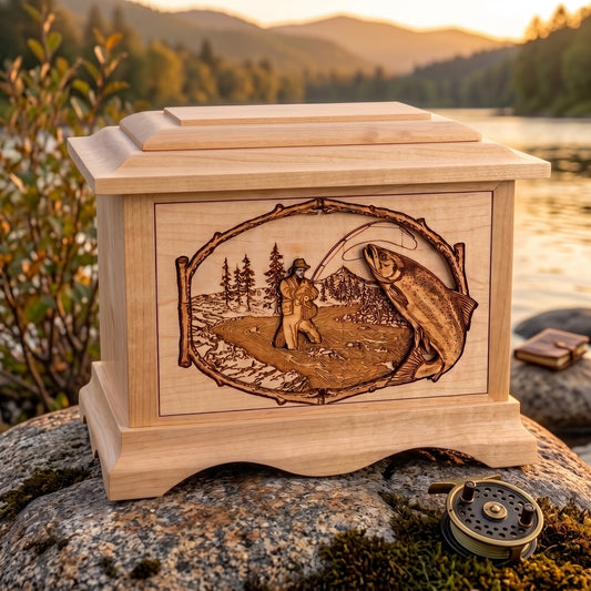 Ambassador Salmon Stream Fishing Wood Memorial