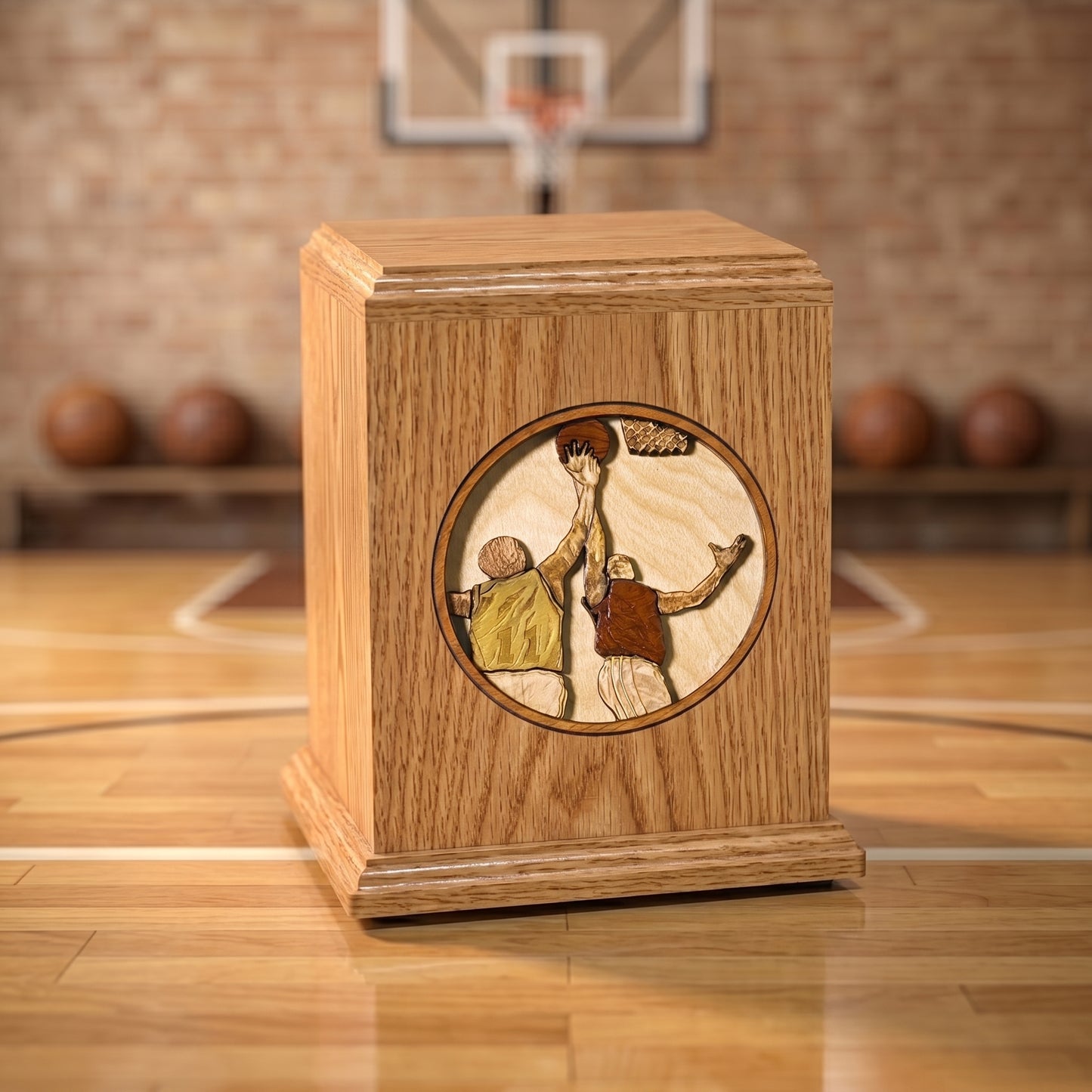 Corinthian Basketball Wood Memorial