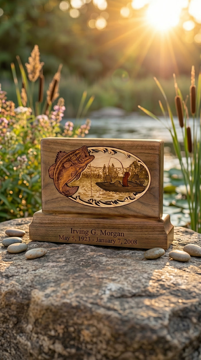 Bass Fishing Keepsake Memorial