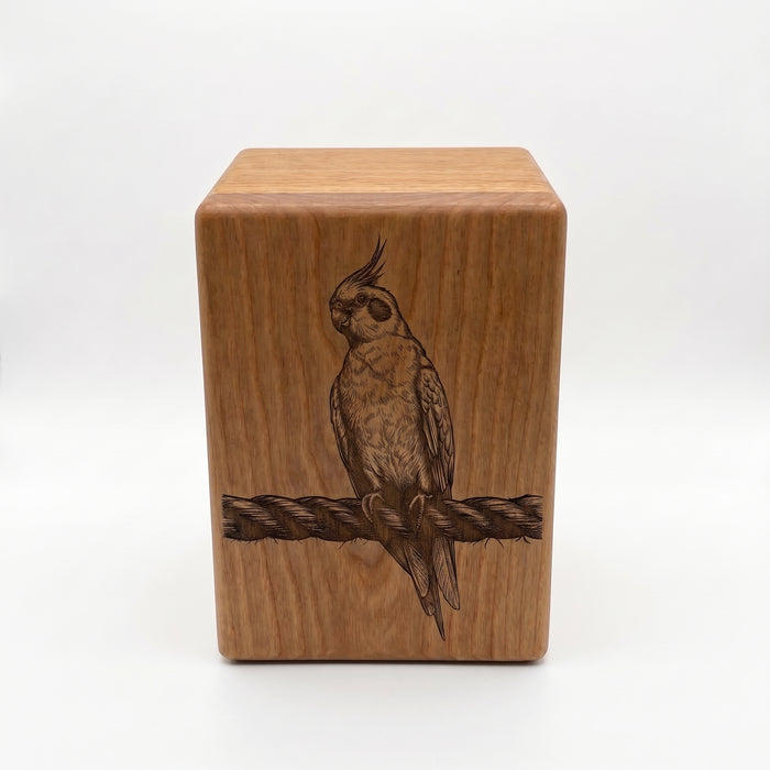 Custom Engraved Bird Wood Memorial