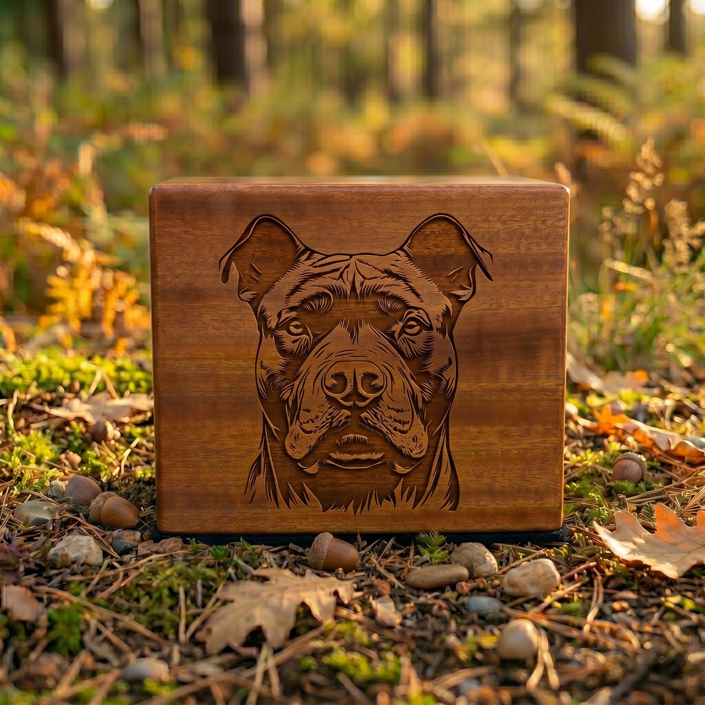 Cane Corso Stencil Engraved Wood Memorial