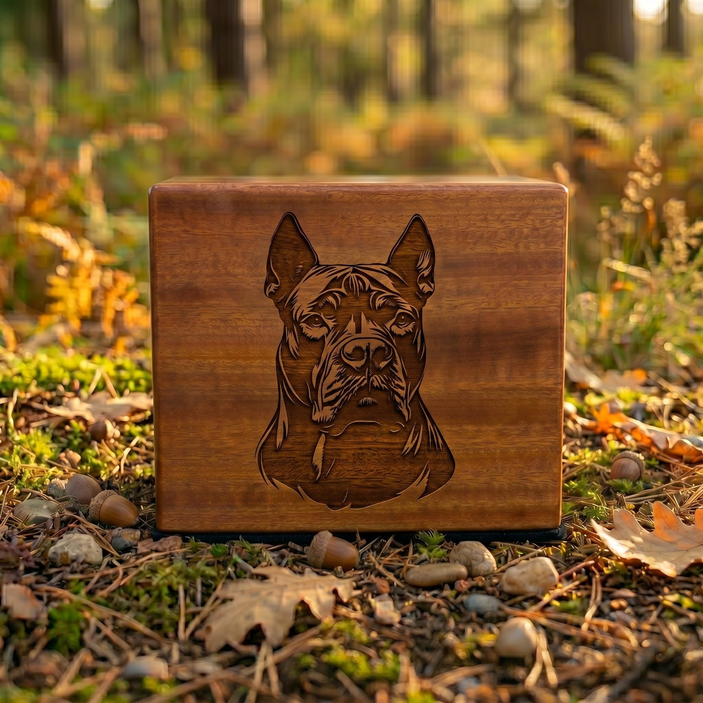 Cane Corso Stencil Engraved Wood Memorial