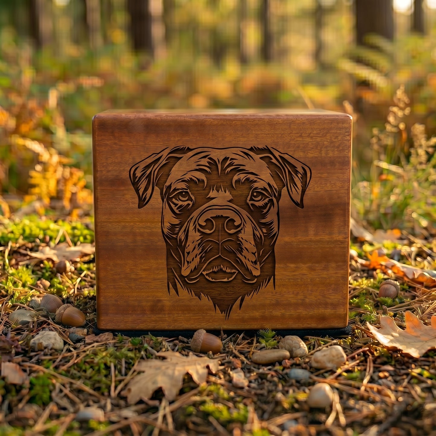Cane Corso Stencil Engraved Wood Memorial