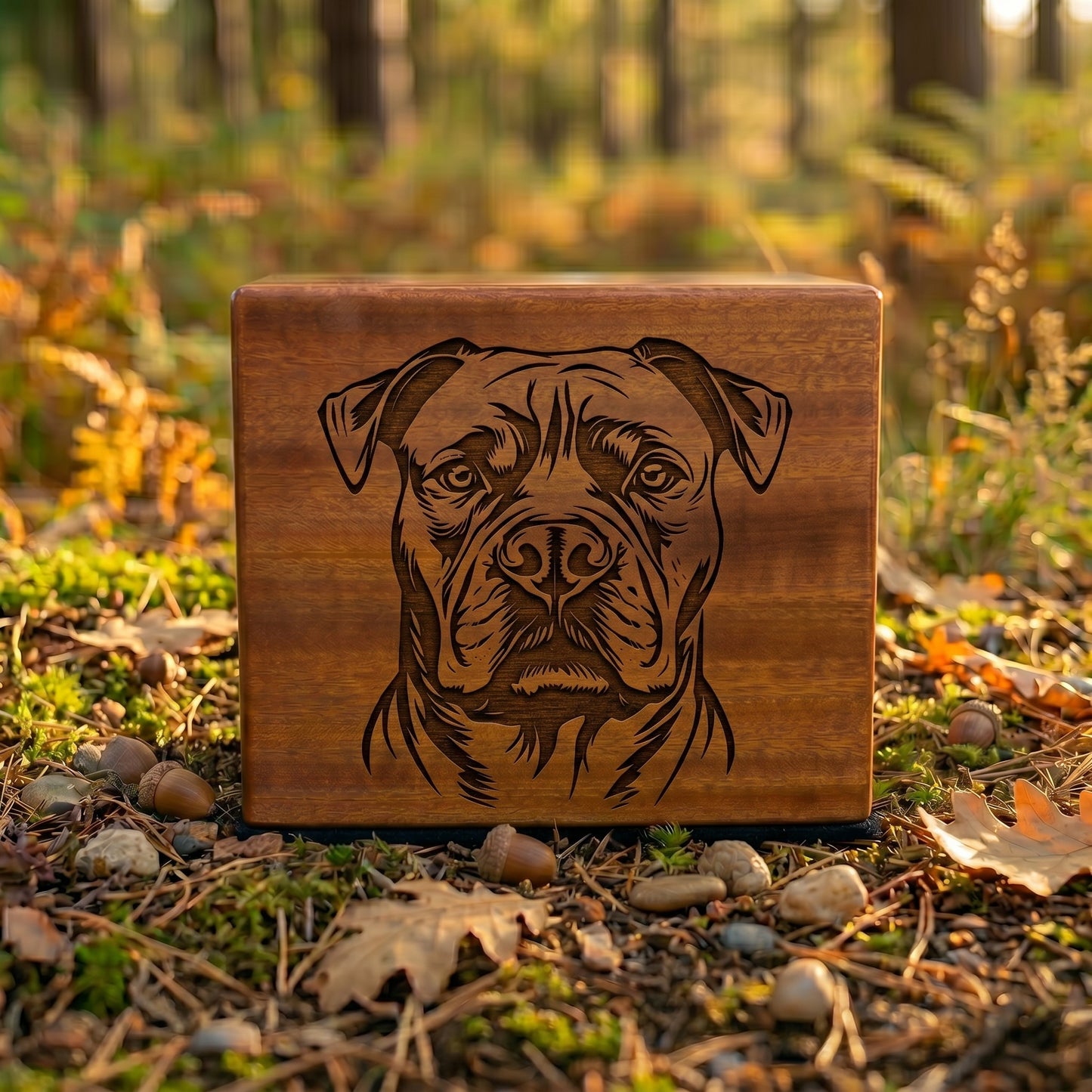 Cane Corso Stencil Engraved Wood Memorial