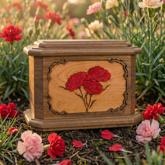 Octogon Carnations Wood Memorial
