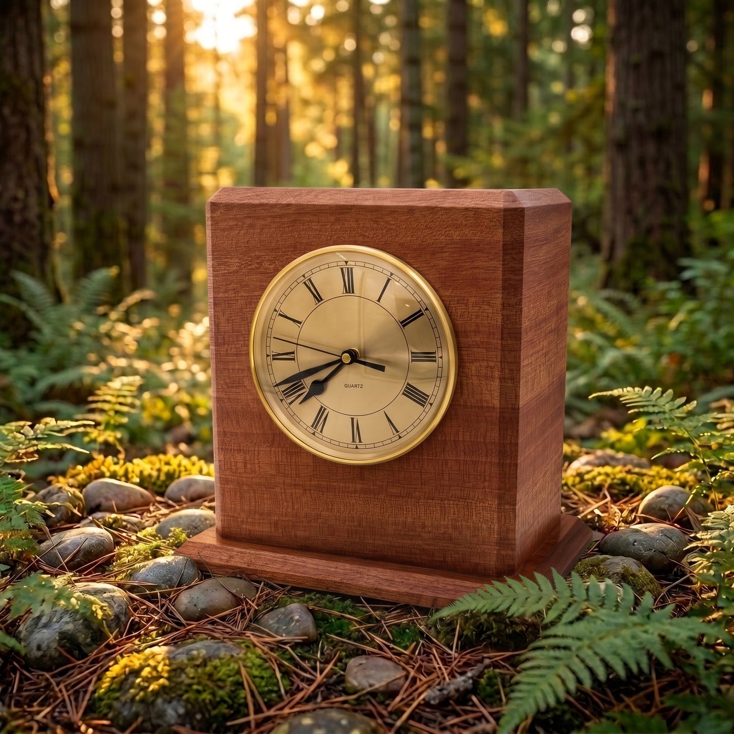 Corinthian Campbell Clock Wood Memorial