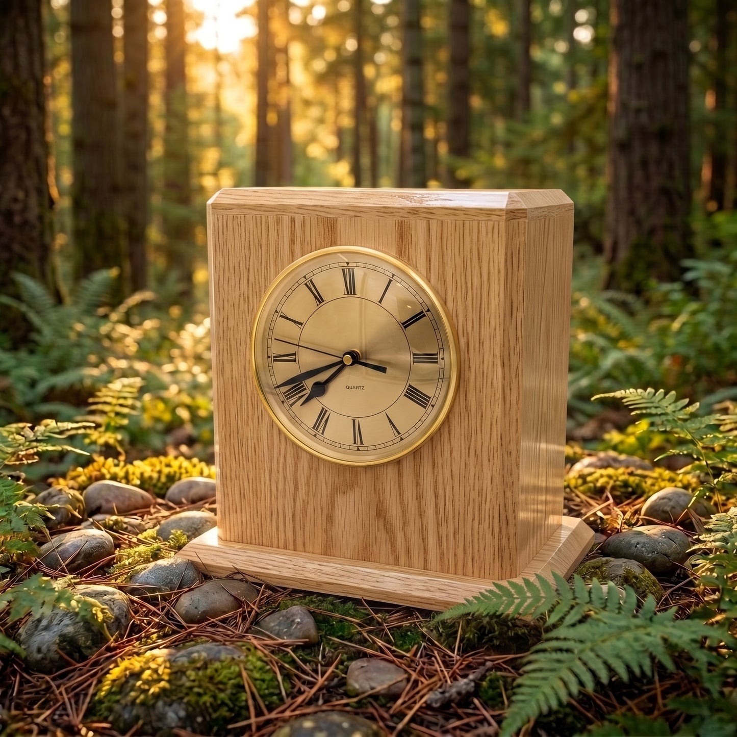 Corinthian Campbell Clock Wood Memorial