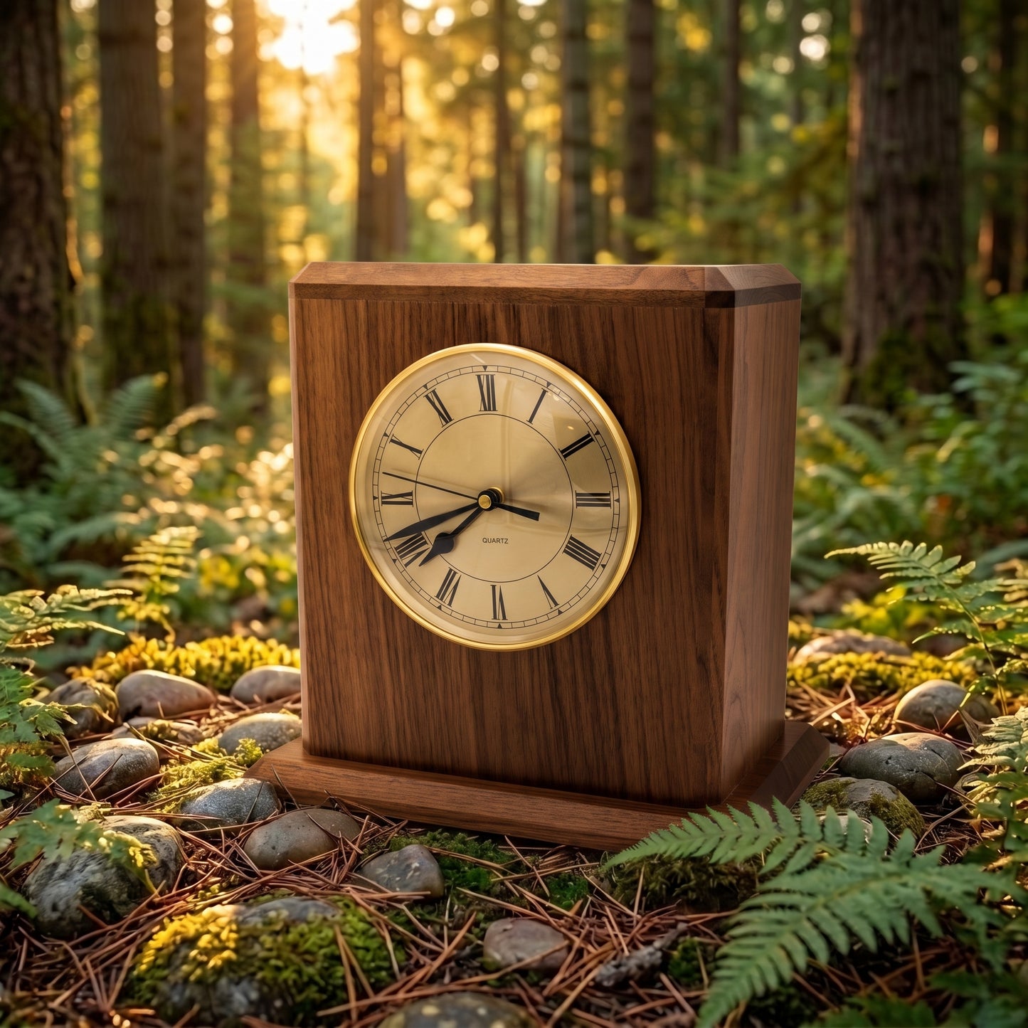 Corinthian Campbell Clock Wood Memorial
