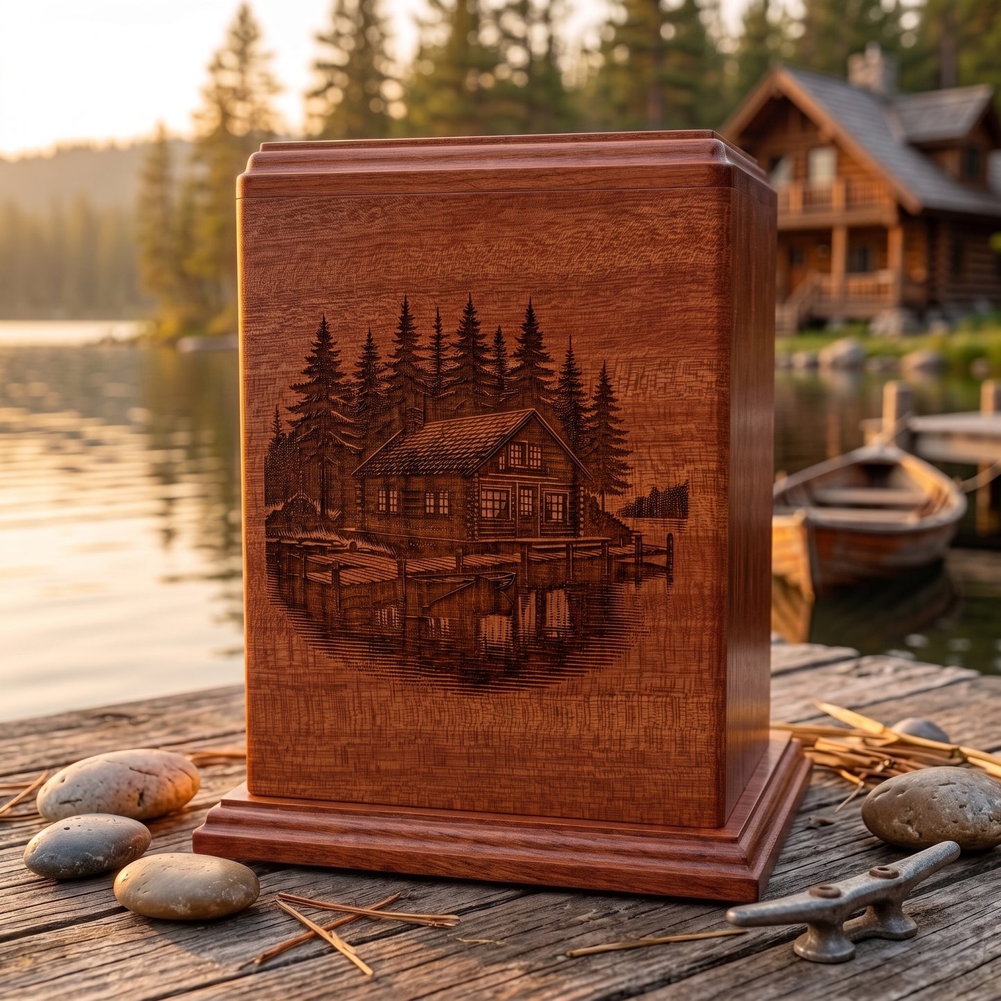 Corinthian Forest Cabin Wood Memorial