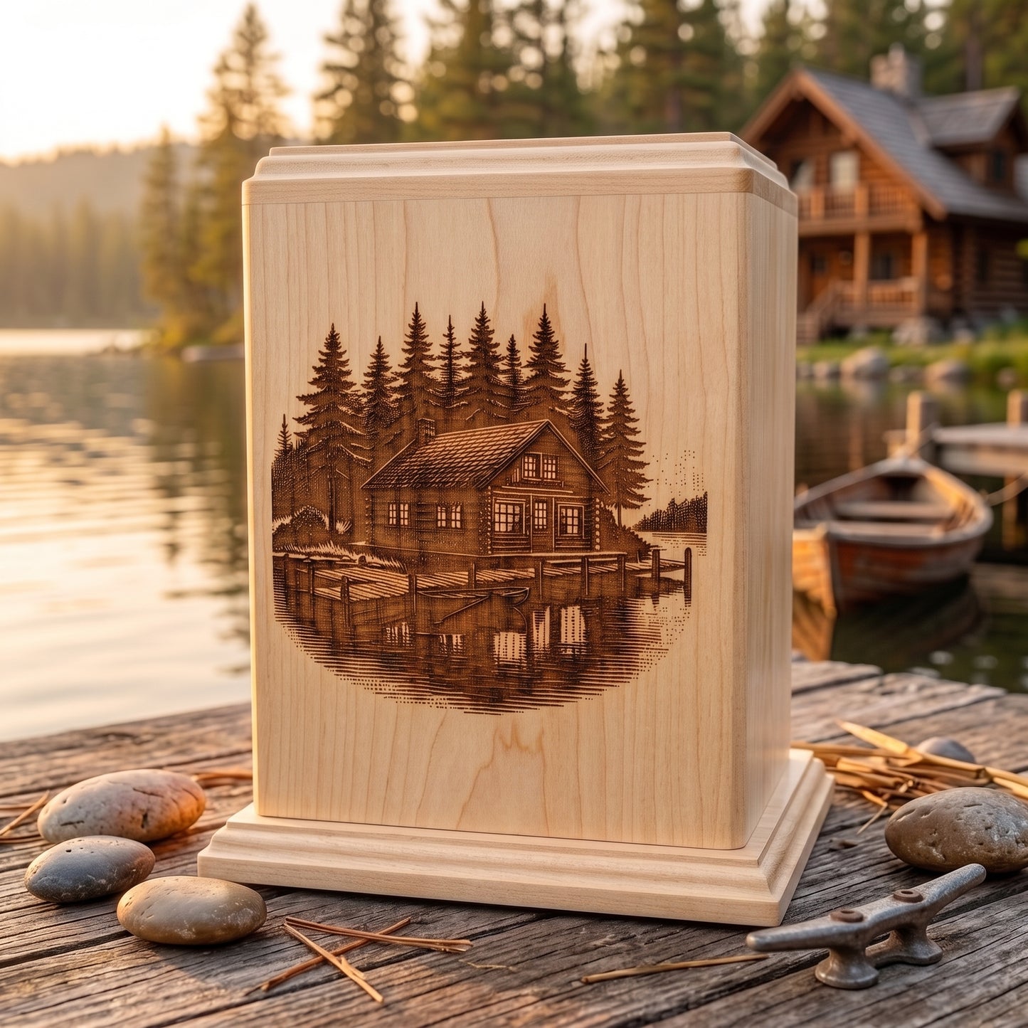 Corinthian Forest Cabin Wood Memorial