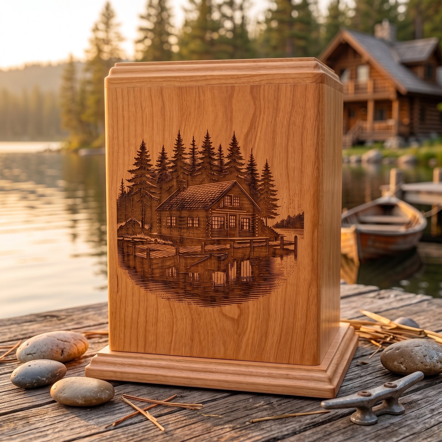 Corinthian Forest Cabin Wood Memorial