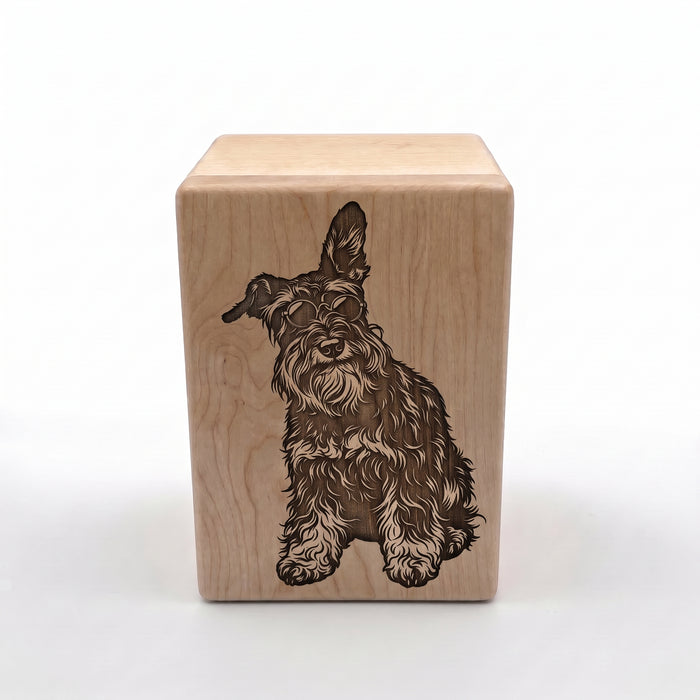Custom Engraved Dog Wood Pet Urn Memorial