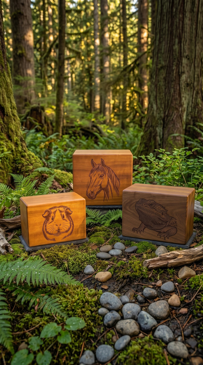 Custom Engraved Pet Wood Memorial