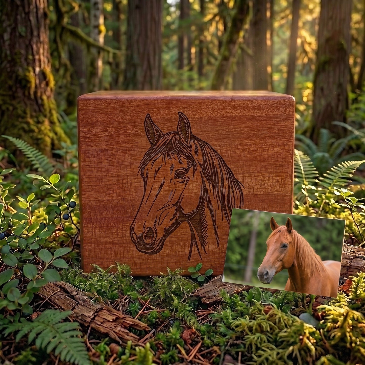 Custom Engraved Pet Wood Memorial