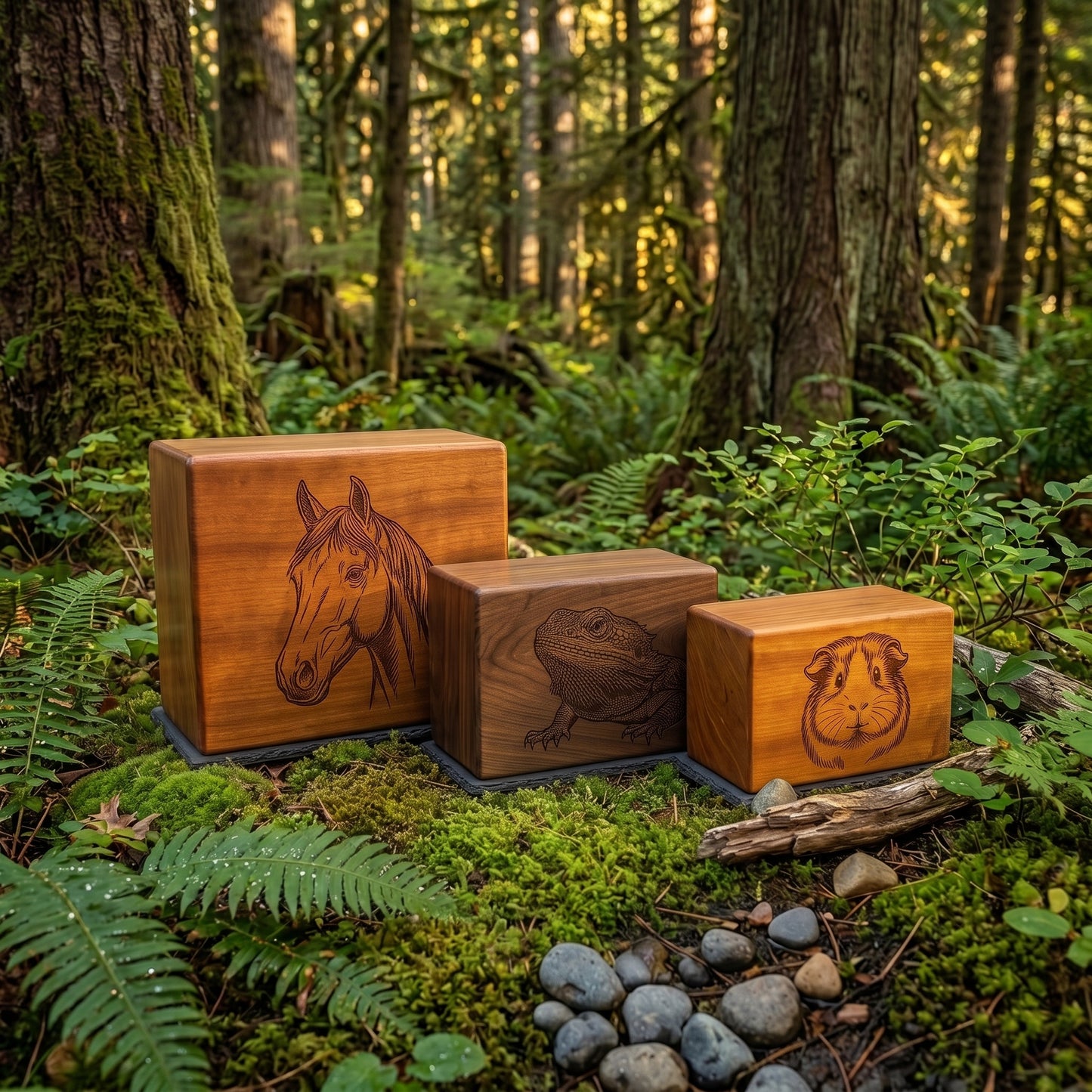 Custom Engraved Pet Wood Memorial