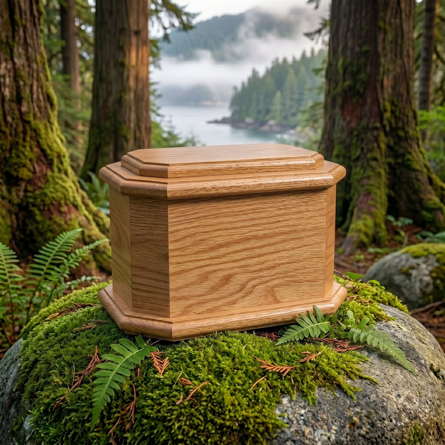 Diplomat Wood Urn
