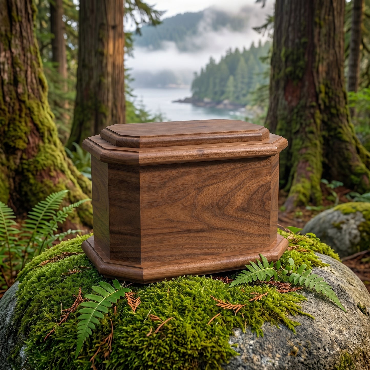 Diplomat Wood Urn