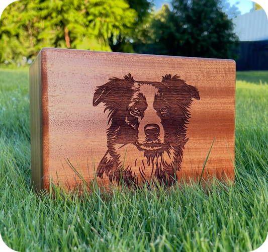 Dog Wood Engraved Memorial