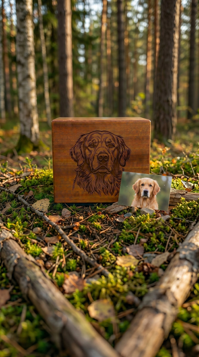 Pet Custom Engraved Wood Memorial