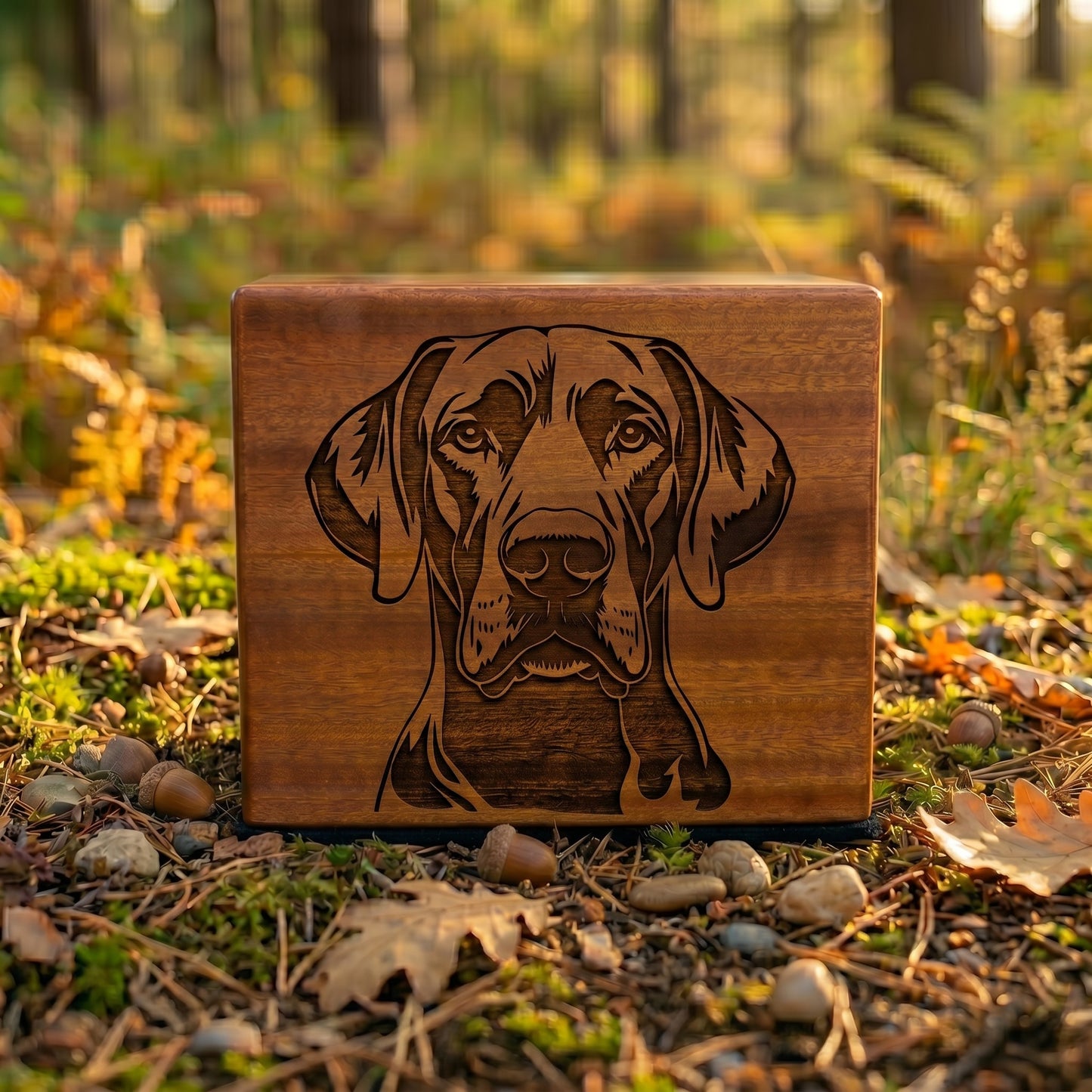Great Dane Stencil Engraved Wood Memorial