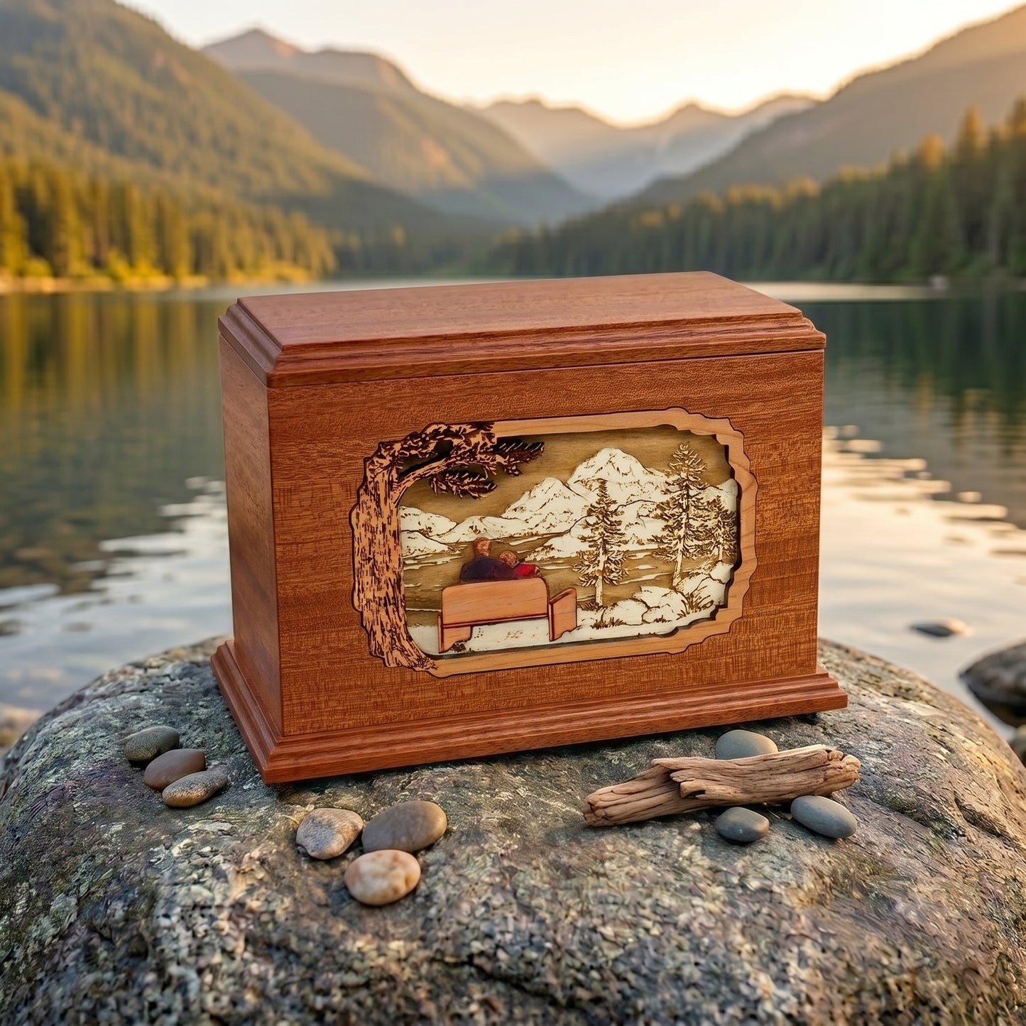 Hampton Companion My Soul Mate Mountain Lakes Wood Memorial