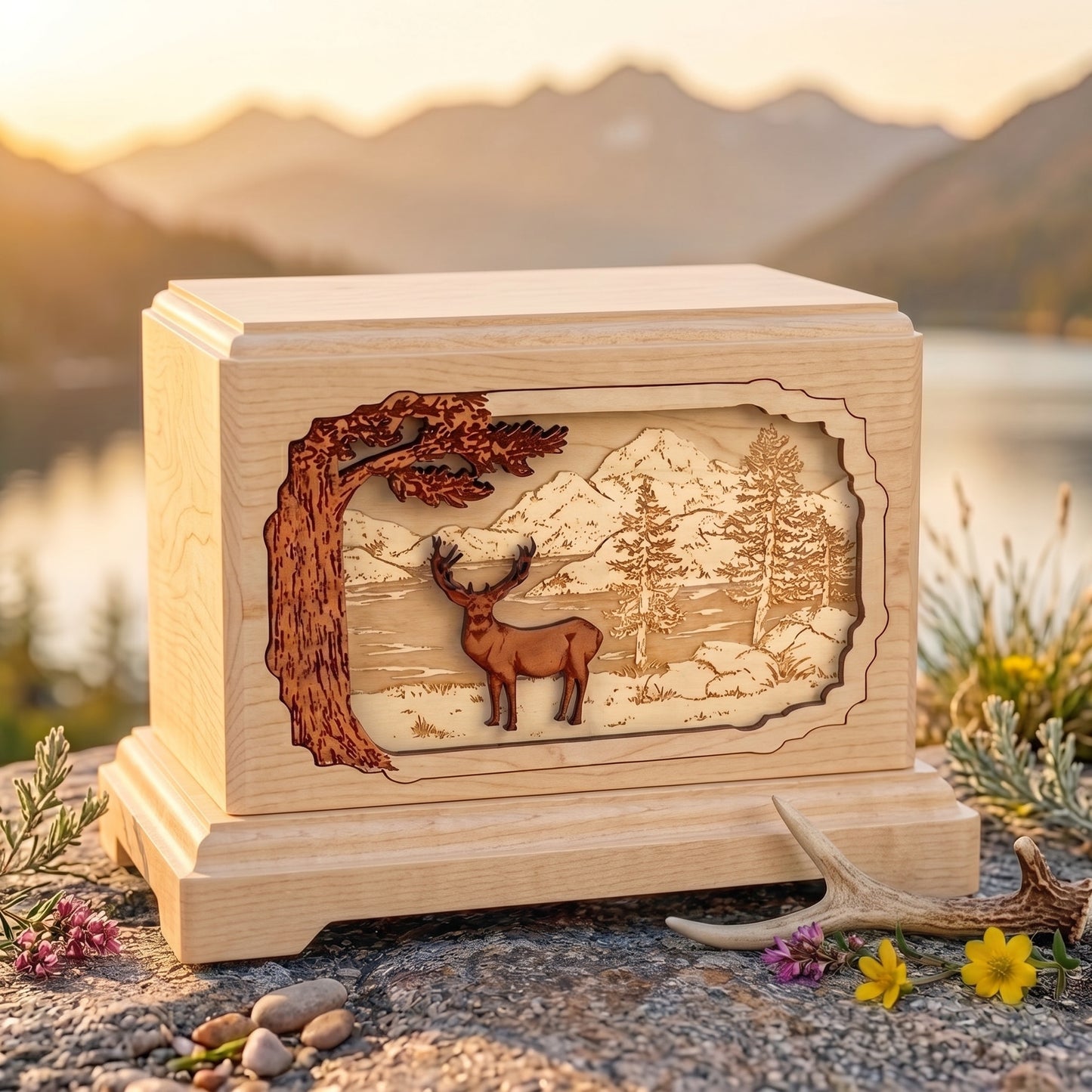 Hampton Mountain Lakes Mule Deer Wood Memorial