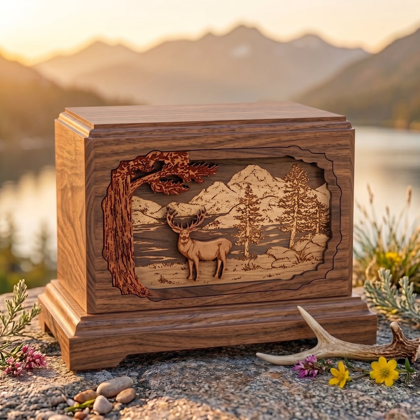 Hampton Mountain Lakes Mule Deer Wood Memorial