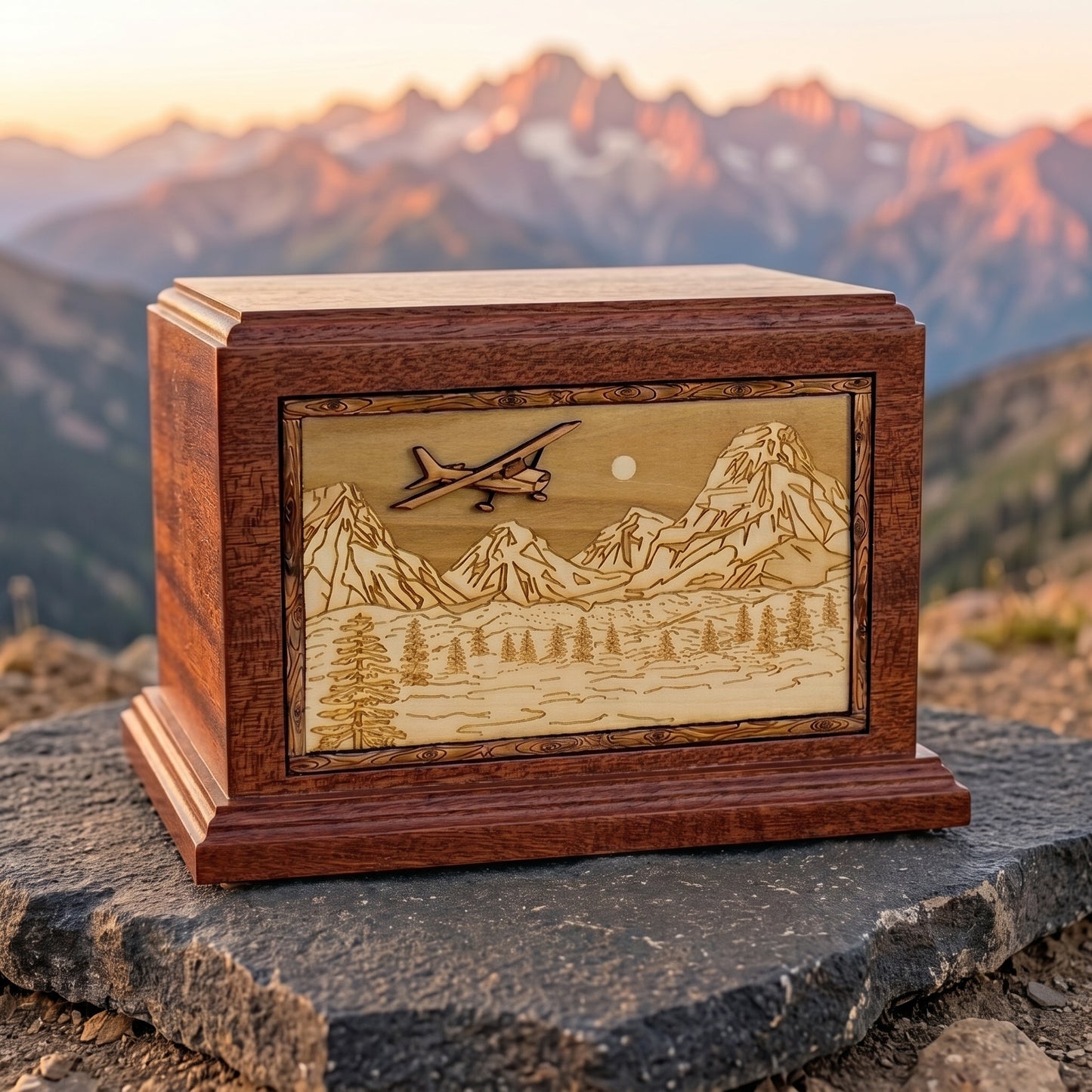 Hampton Mountain Splendor Airplane Wood Memorial